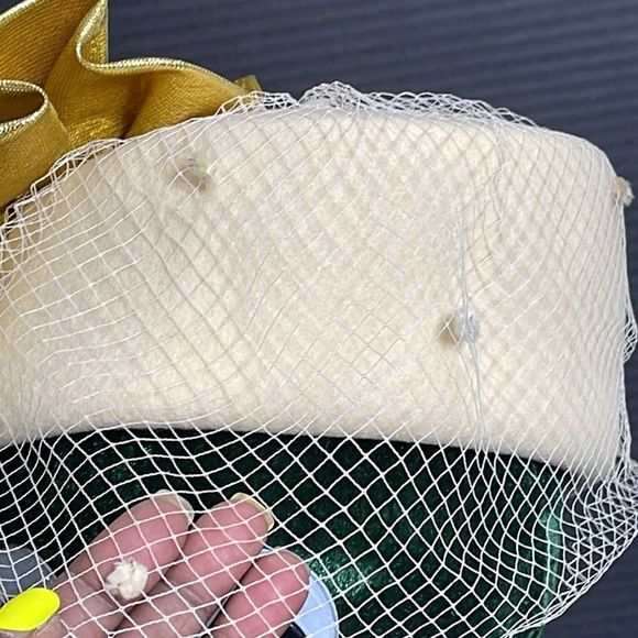 Vintage Mr. Charles Statement Hat with Veil - Picture 8 of 16